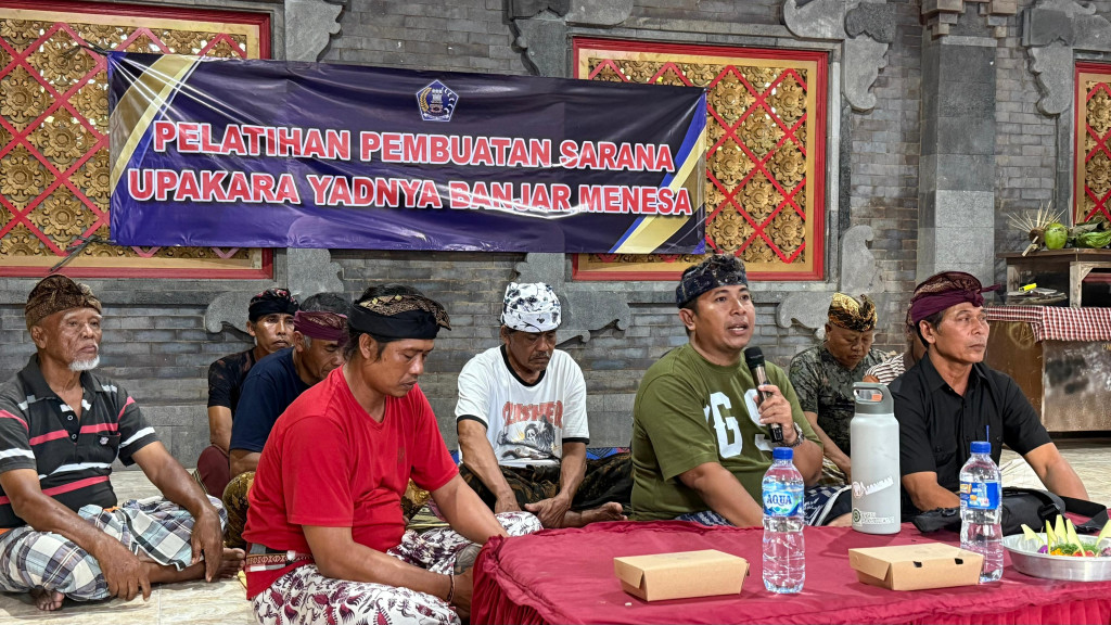 Penutupan Pelatihan Upakara Yadnya di Banjar Menesa Desa Darmasaba